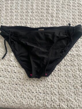 Hobie Black Side-Tie Bikini Bottoms